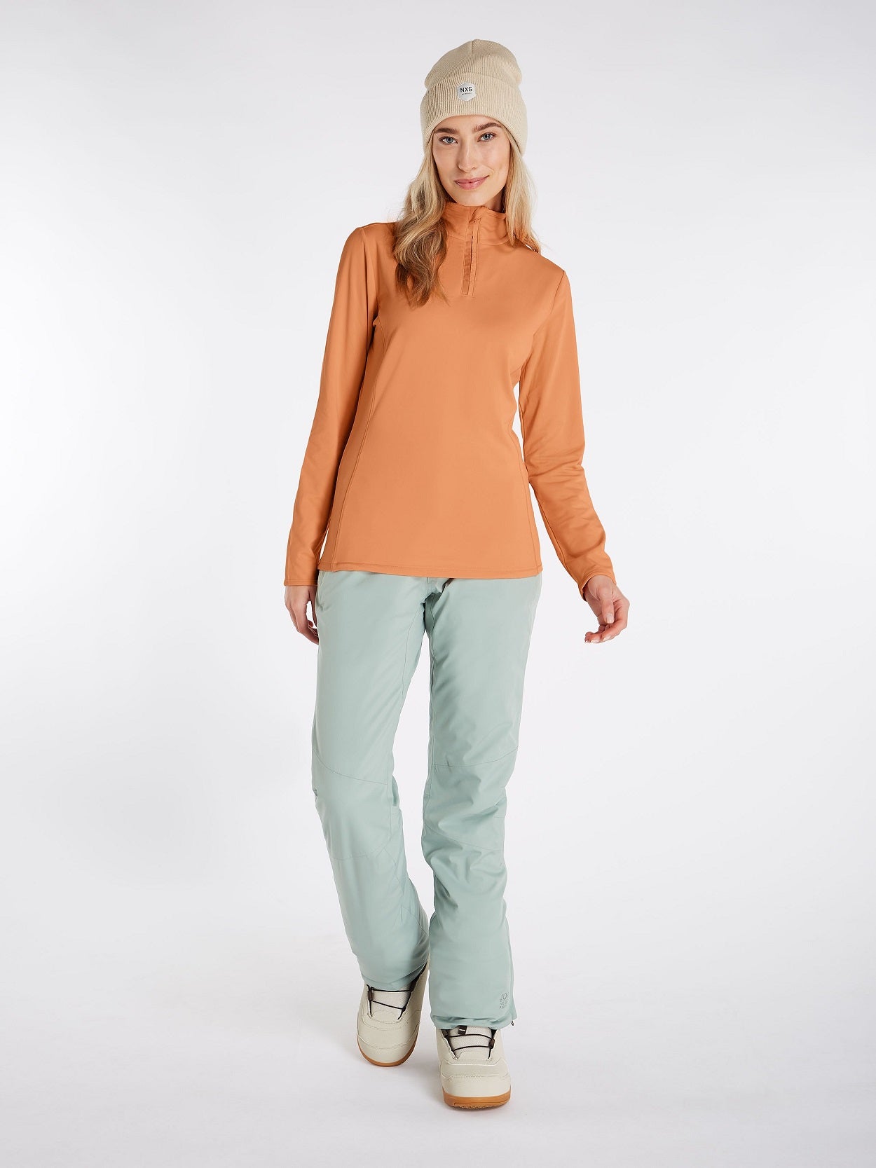 Protest Fabriz 1/4 Zip Top Skivvy Warm Sun