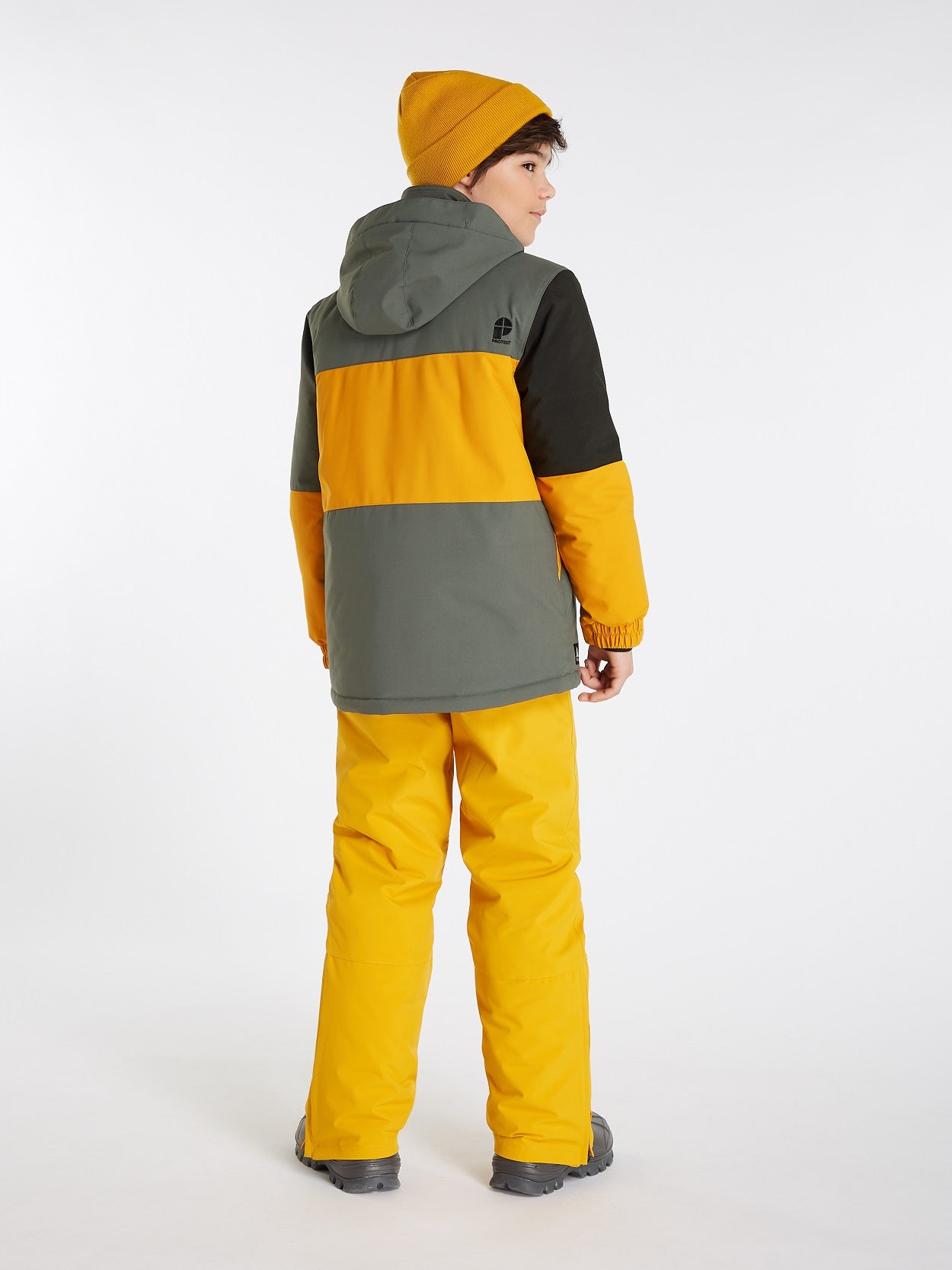 Protest Hugo Jr Jacket Dark Yellow