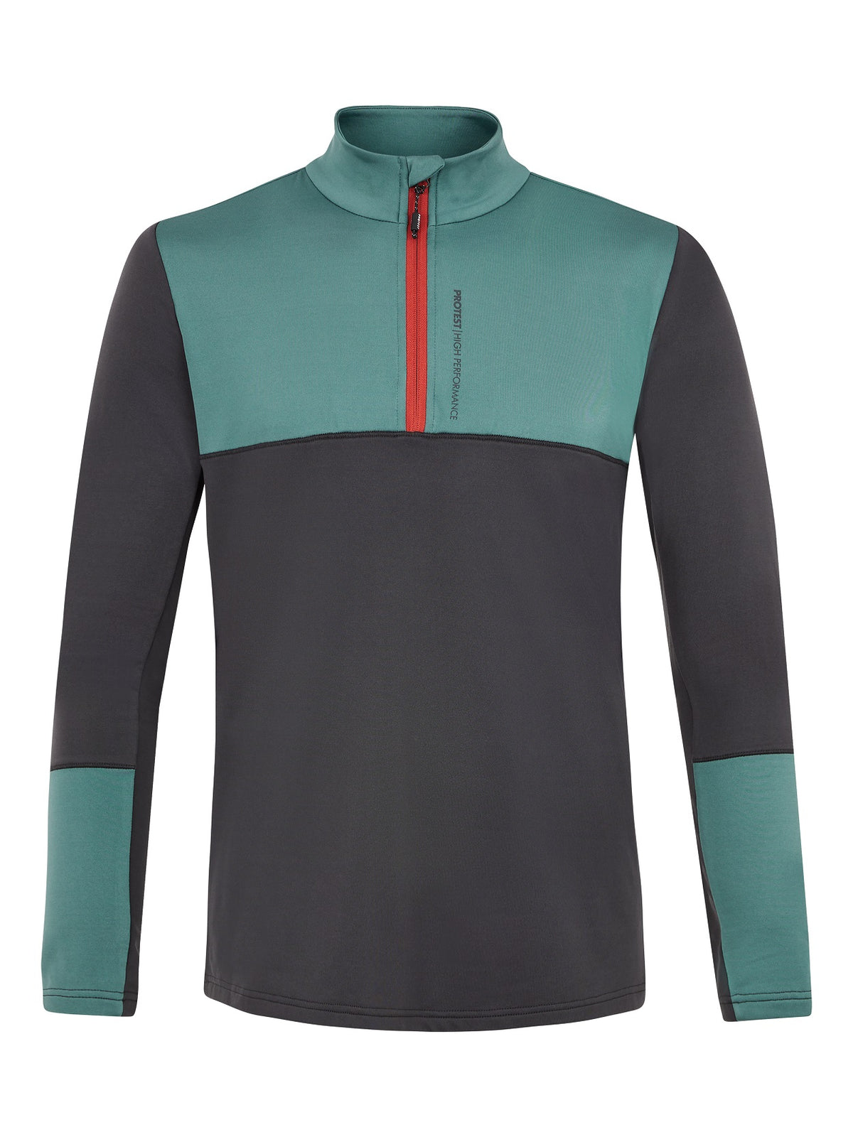 Protest Sitano 1/4 Zip Skivvy Deep Grey
