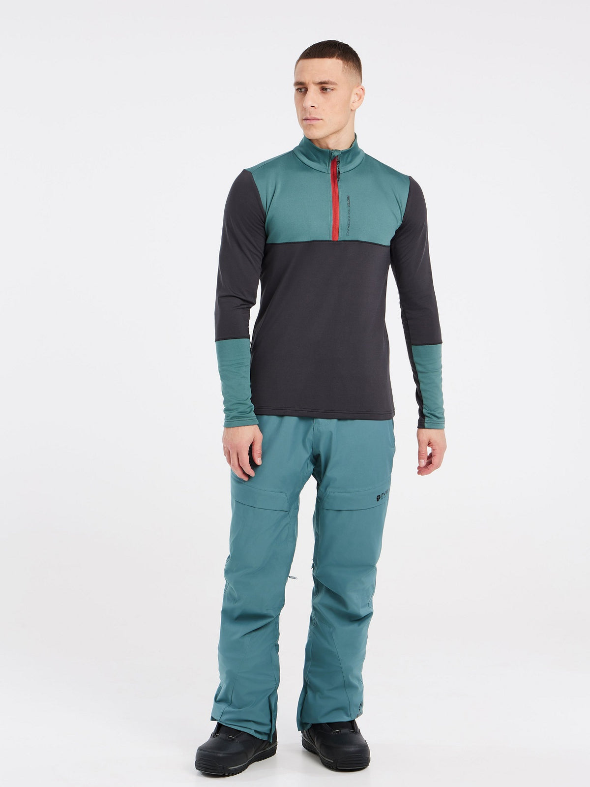Protest Sitano 1/4 Zip Skivvy Deep Grey
