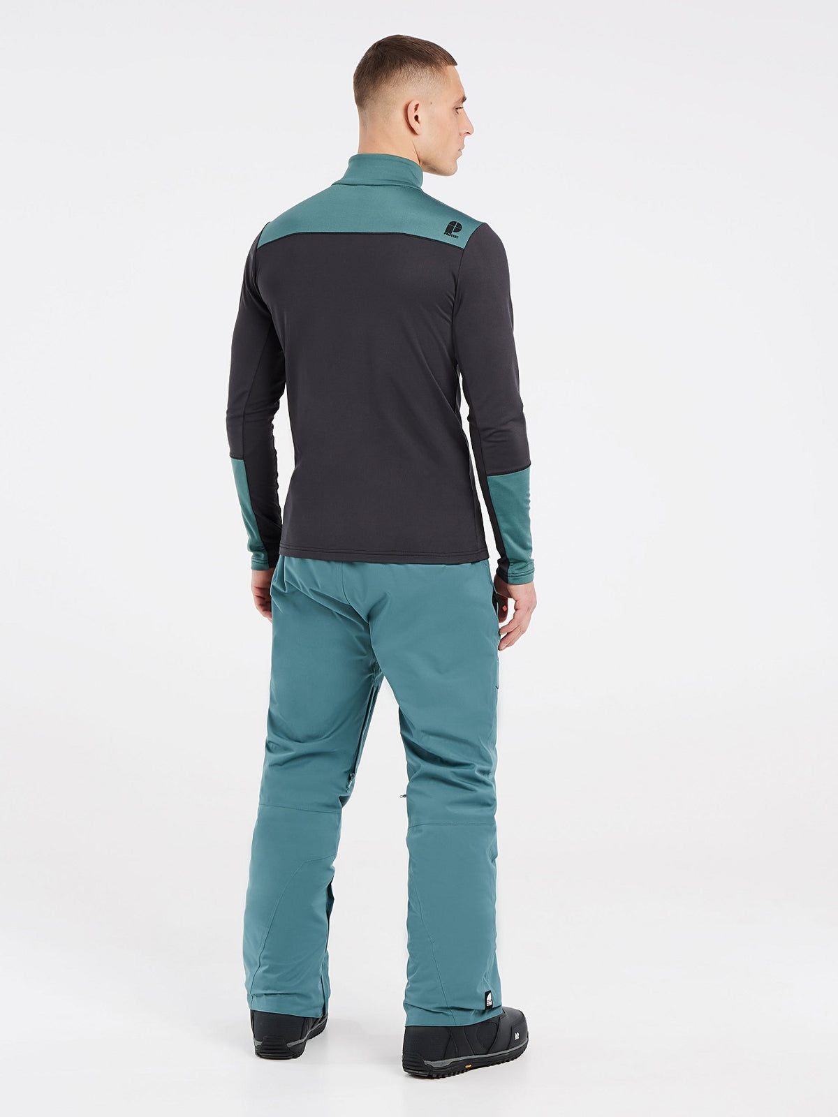 Protest Sitano 1/4 Zip Skivvy Deep Grey