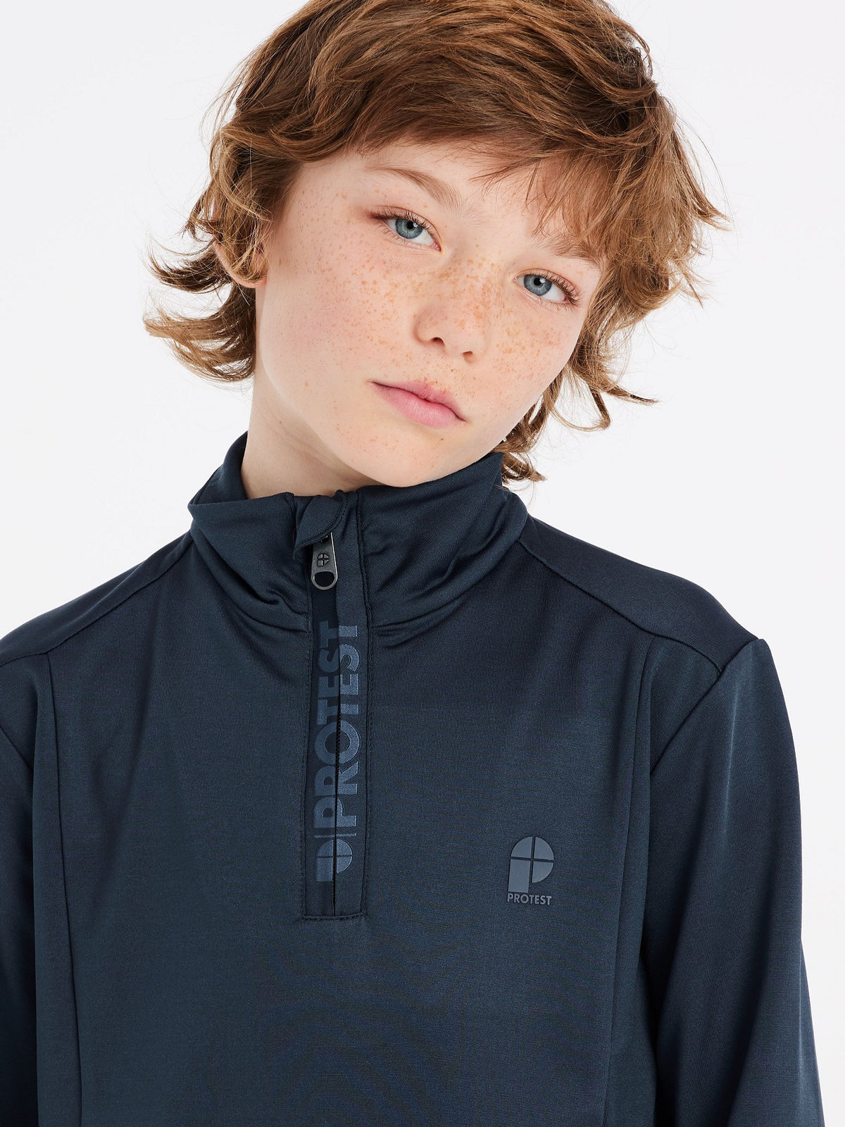 Protest Willowy Jr 1/4 Zip Skivvy Blue Nights