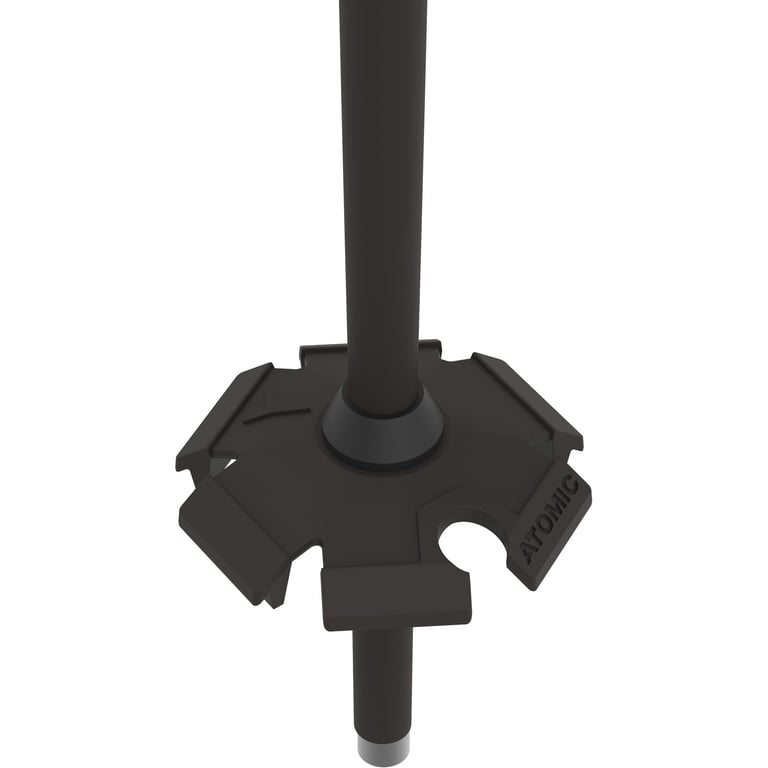 Womens Cloud Black Ski Poles - Image 5