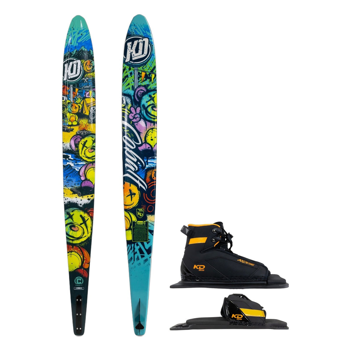 Cobalt Slalom Ski w/ Axcess Junior Bindings Package