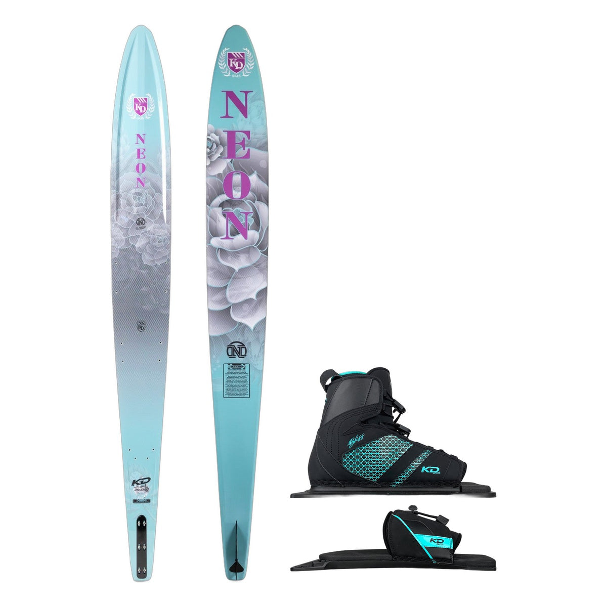 Neon Slalom Ski w/ Bliss Bindings Package