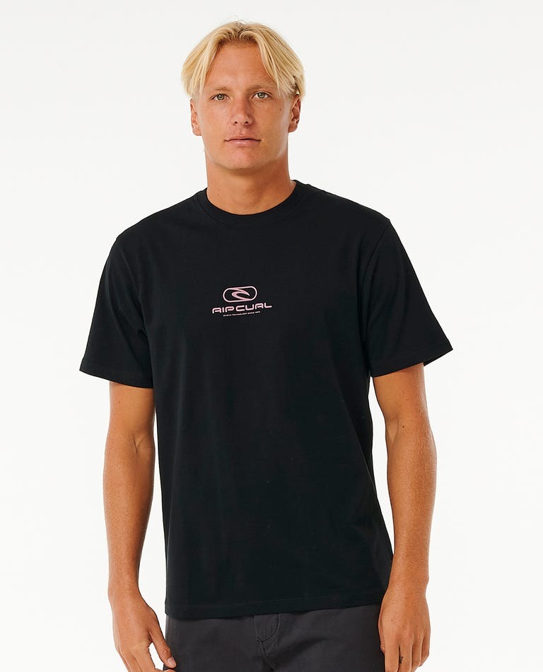 Ripcurl Pill Icon Short Sleeve Tee Black/Purple