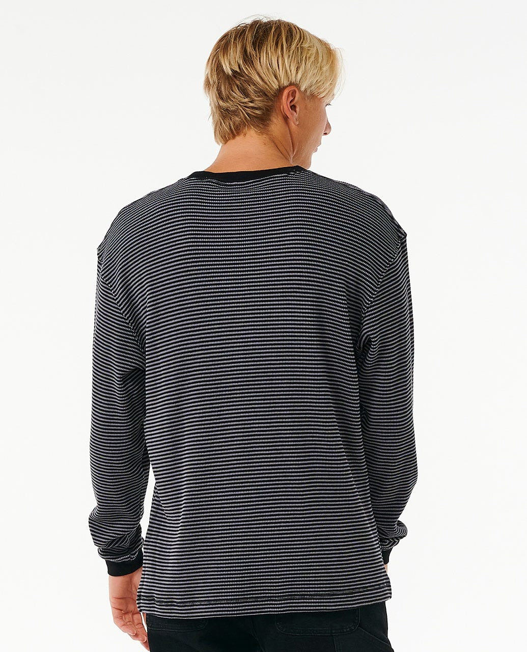 Rip Curl Quality Surf Products Long Sleeve Tee Black Grey