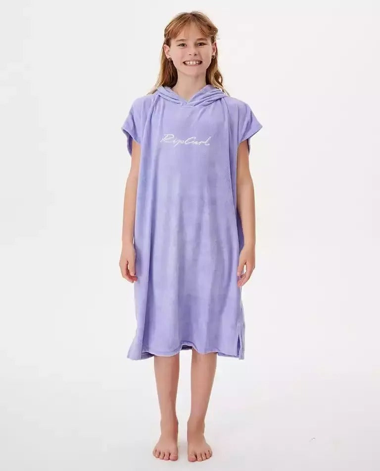 Script Hooded Towel - Girl