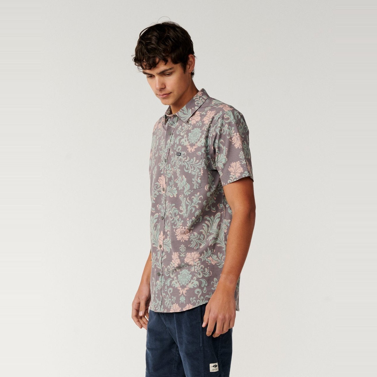 Sessions Aerotech Short Sleeve Shirt Deep Mushroom - Image 2