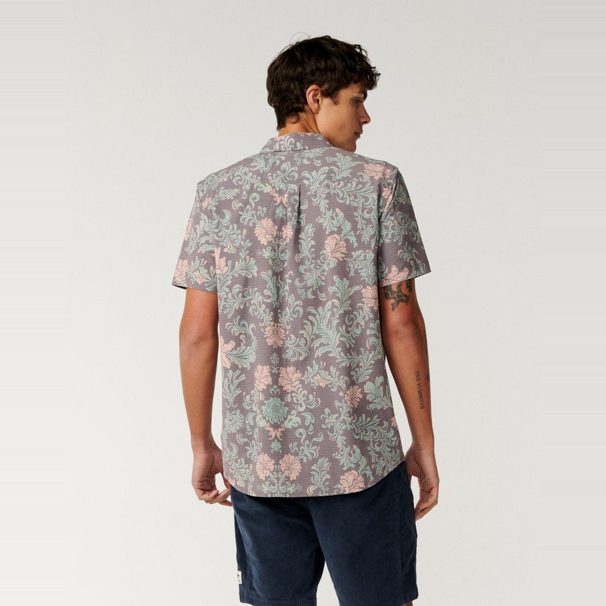 Sessions Aerotech Short Sleeve Shirt Deep Mushroom - Image 3