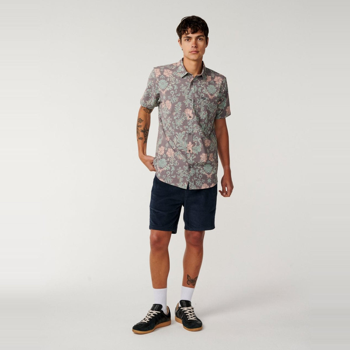 Sessions Aerotech Short Sleeve Shirt Deep Mushroom - Image 4