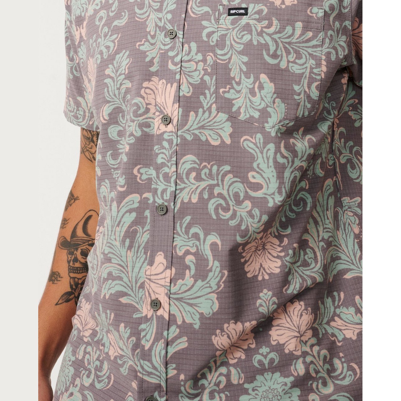 Sessions Aerotech Short Sleeve Shirt Deep Mushroom - Image 5