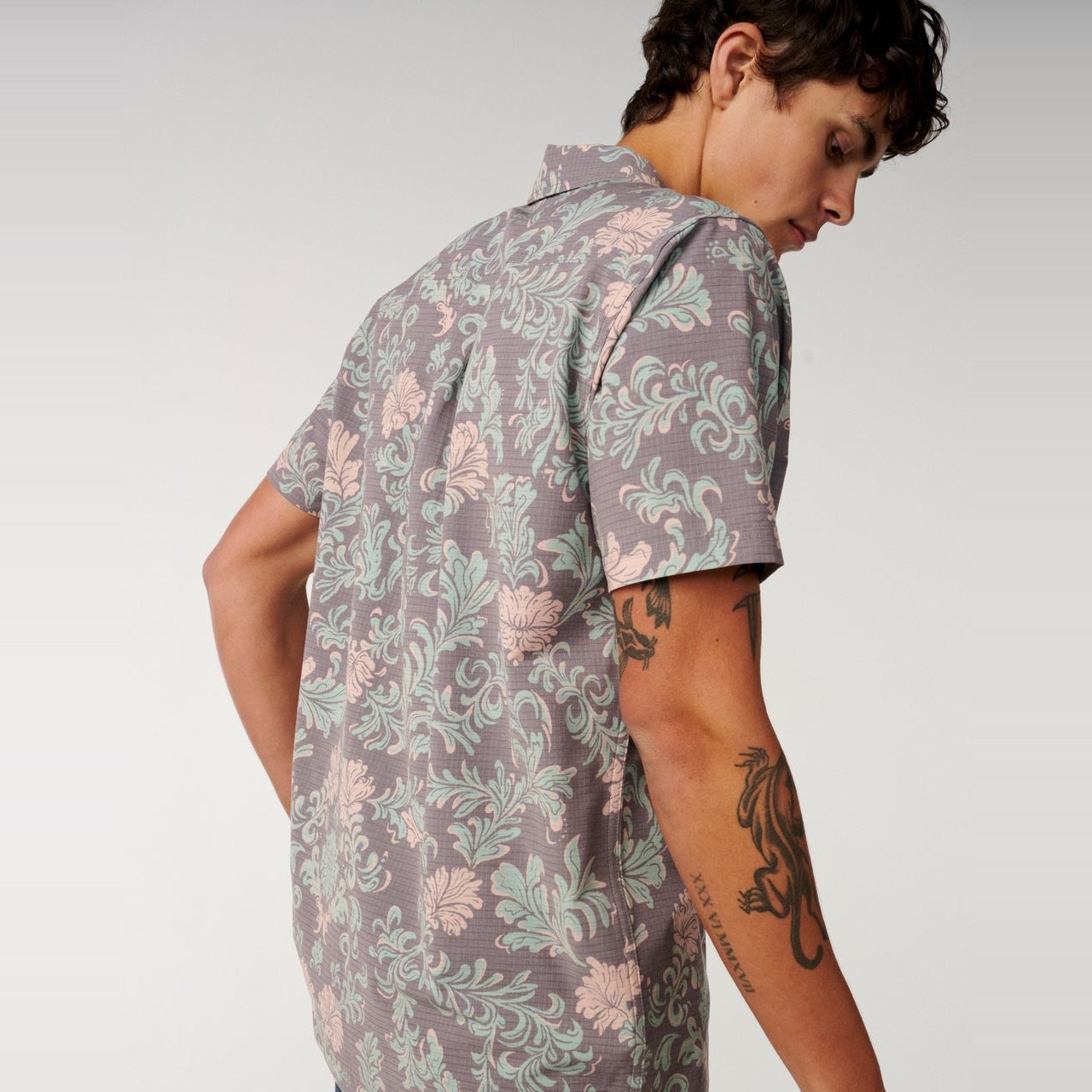 Sessions Aerotech Short Sleeve Shirt Deep Mushroom - Image 6