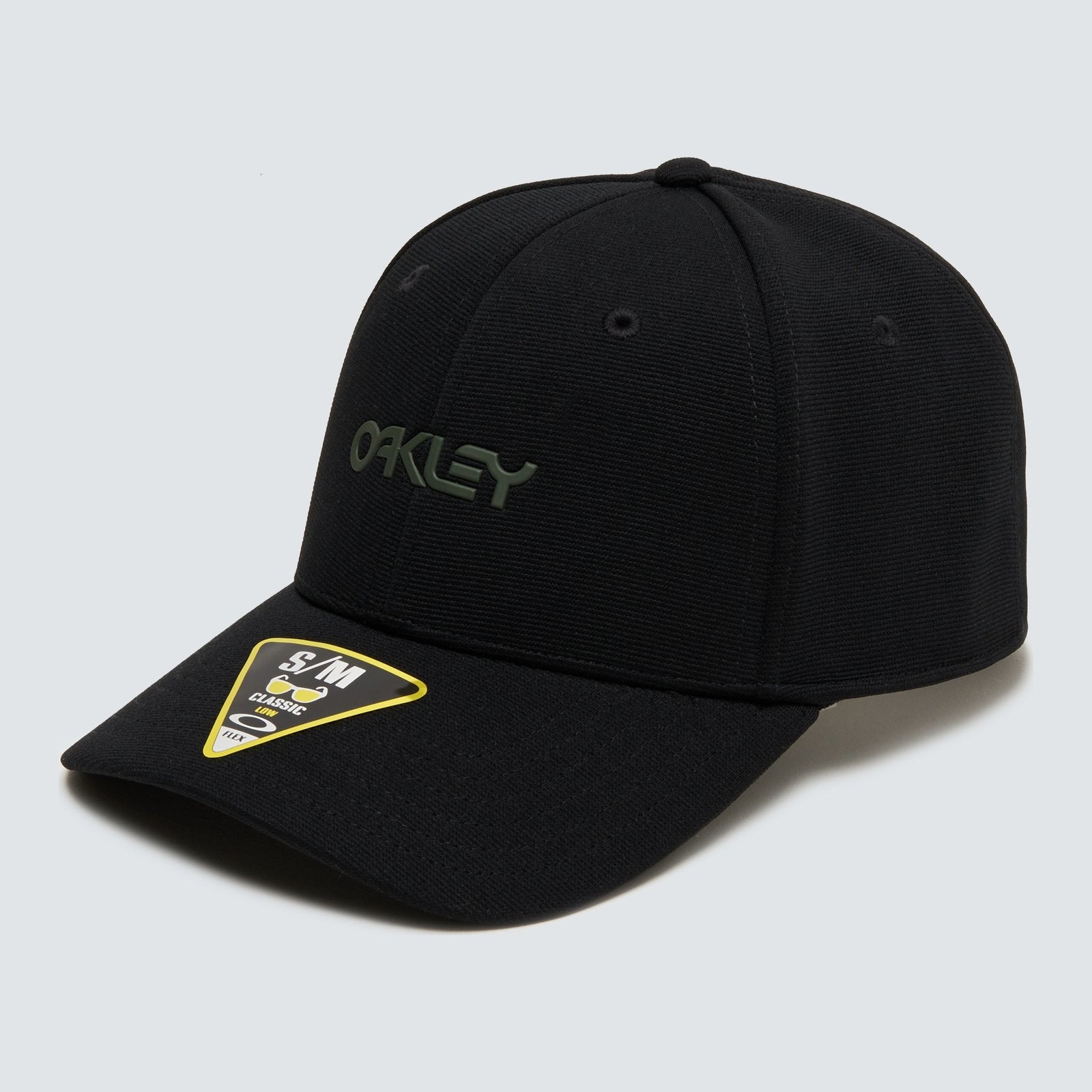 6 Panel Stretch Metallic Hat Blackout - Image 1
