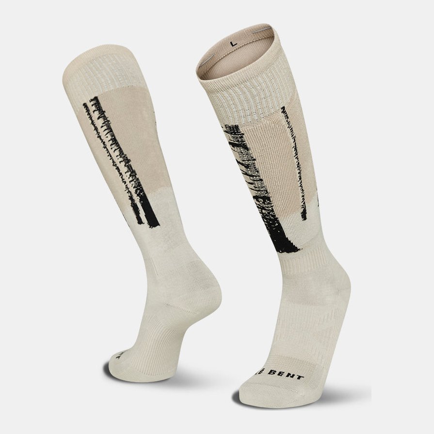 Nikolai Schirmer Pro Series Targeted Cushion Merino Snow Socks Pearl - Image 1