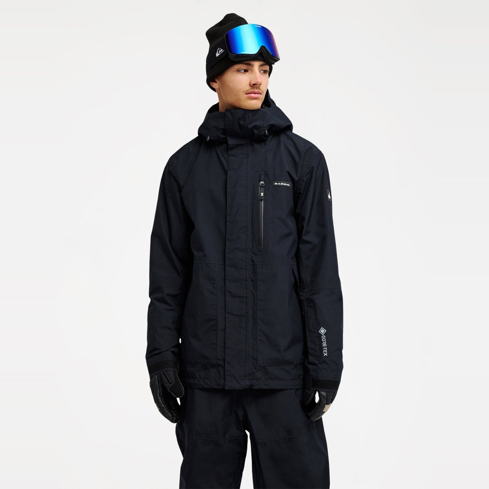 Mens Mission Gore-Tex Snow Jacket True Black - Image 1