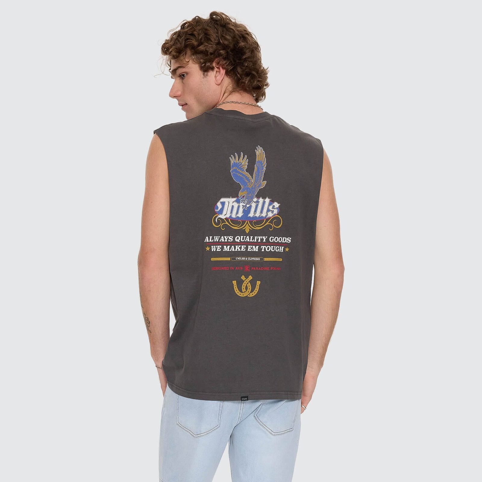 Always Good Always Tough Merch Fit Muscle Tee Merch Black - Image 1