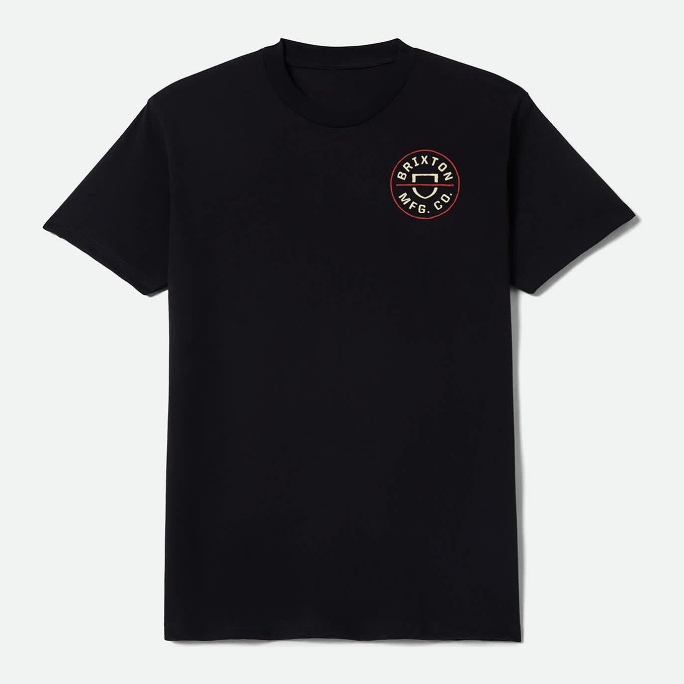 Crest II Standard T-Shirt Black / Ivory / Brick Red - Image 1
