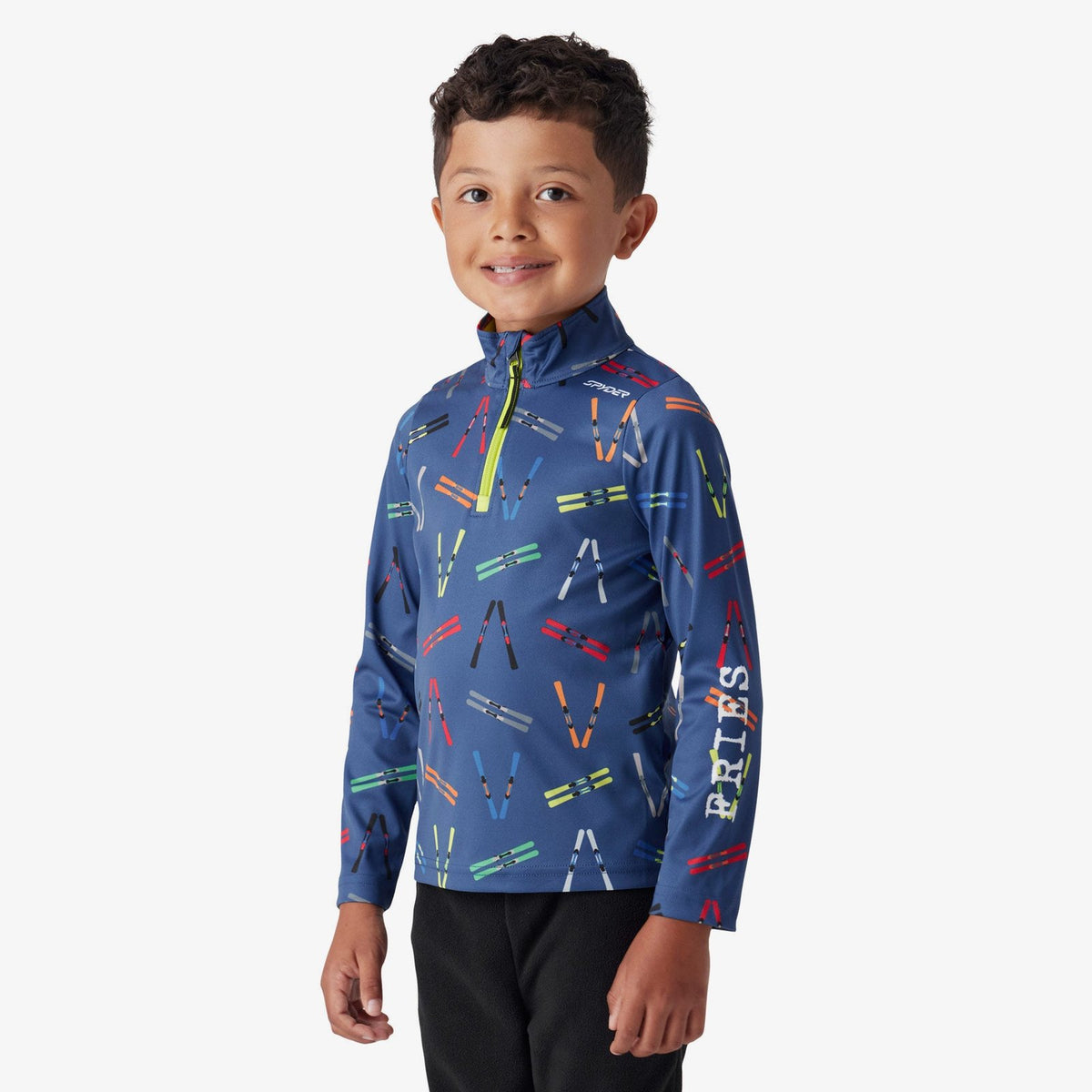 Boys Challenge Quarter Zip Indigo - Image 1