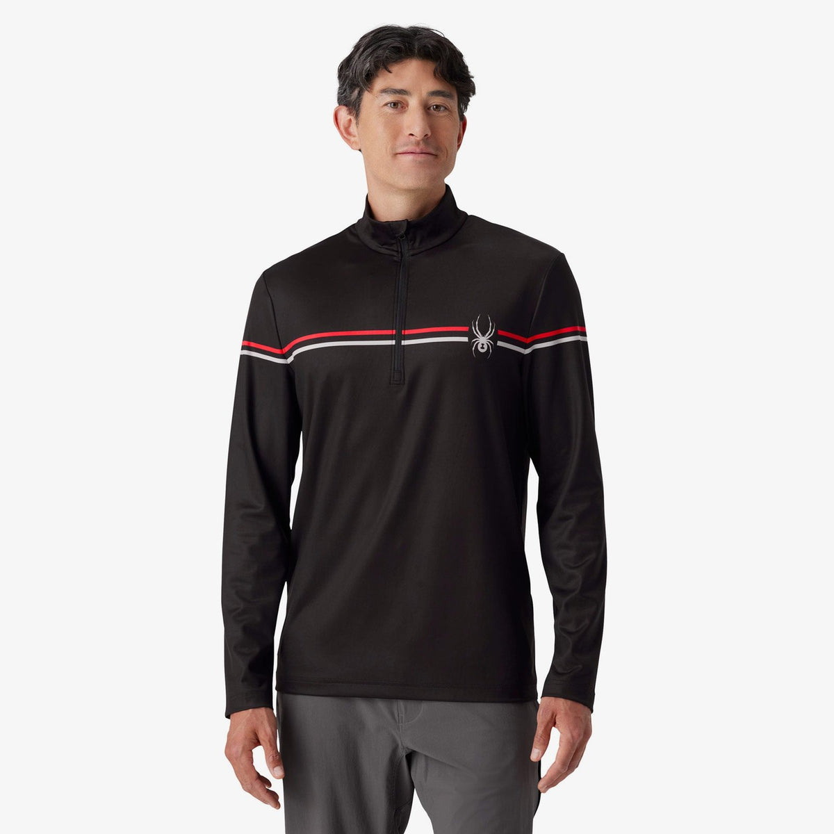 Mens Legacy Quarter Zip Black - Image 1