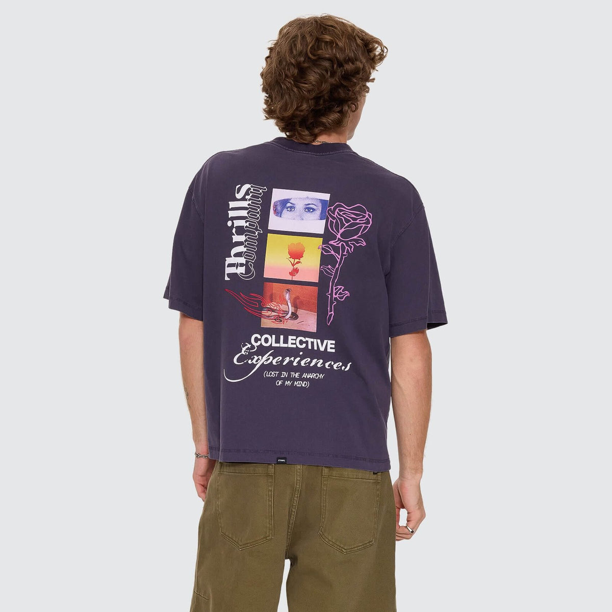 Collective Experiences Box Crop Tee Graphite - Image 1