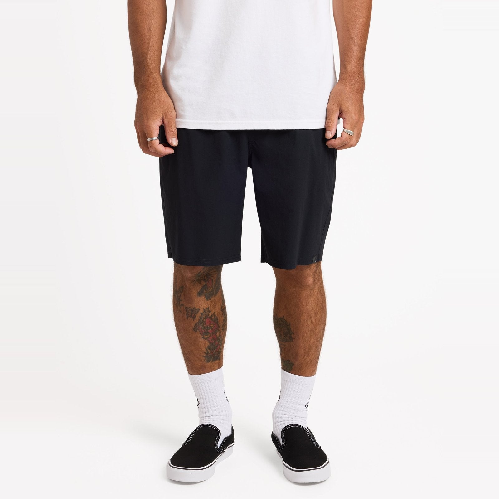 Mens Frickin Cross Shred 19" Board Shorts Black - Image 1