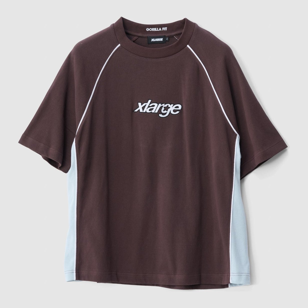 Star Panel Gorilla Fit Tee Chocolate - Image 1