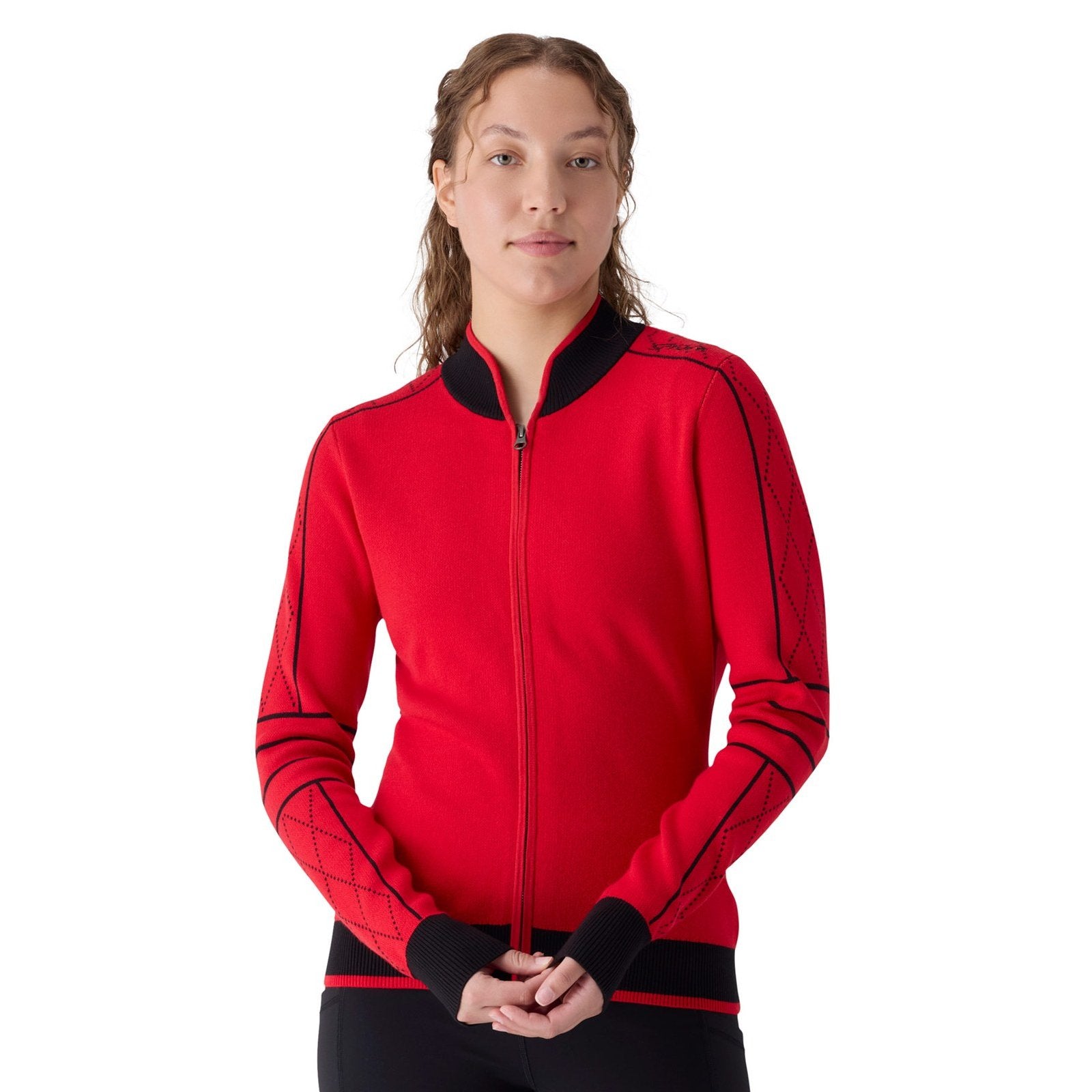 Womens Spritz Ski Sweater Spyder Red - Image 1