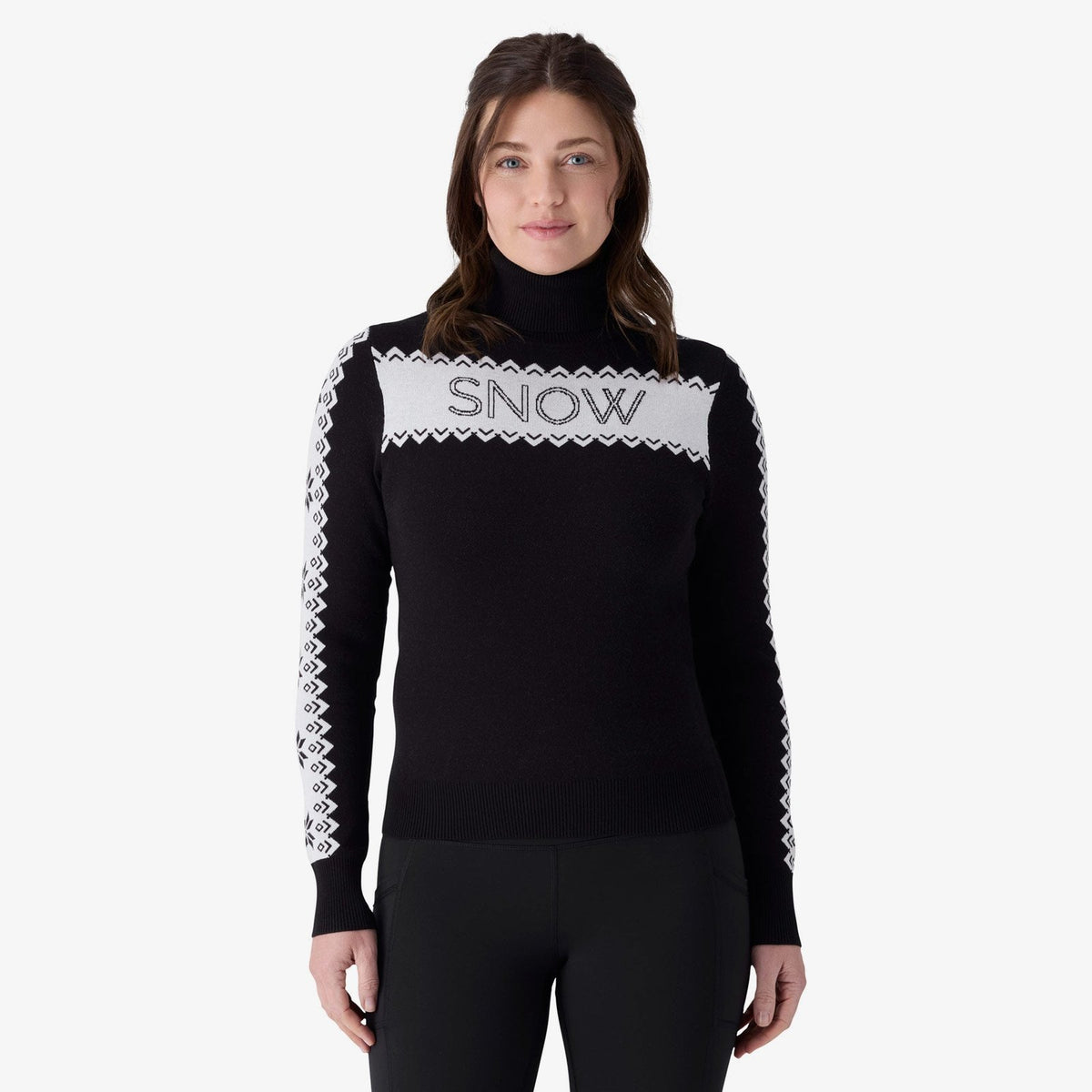 Womens Stellar Ski Sweater Black - Image 1
