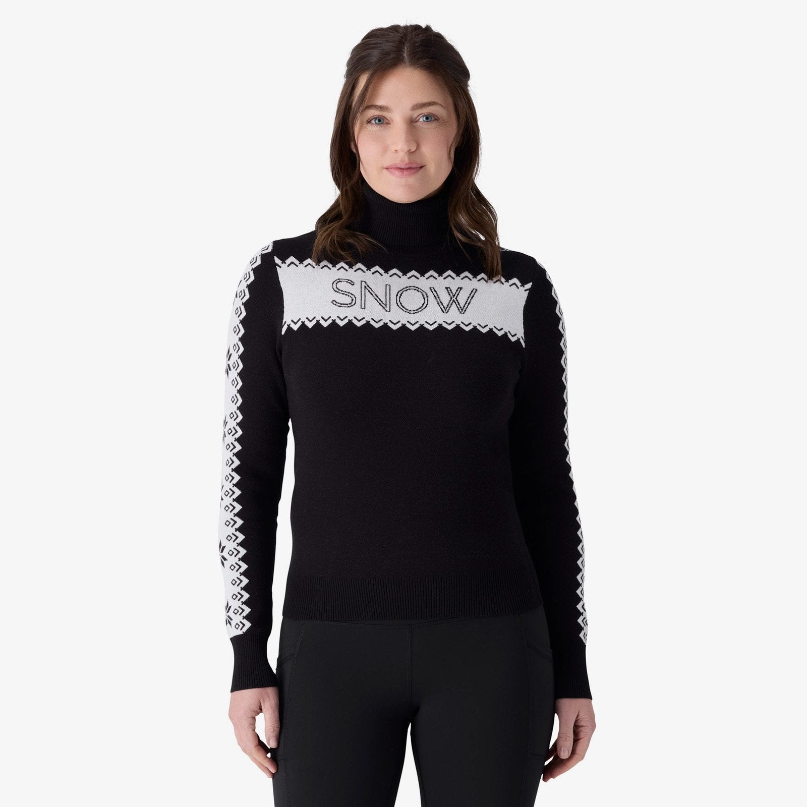Womens Stellar Ski Sweater Black - Image 1