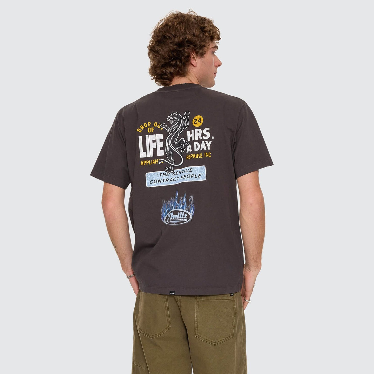 Drop Outs Merch Fit Tee Dark Merch Black - Image 1