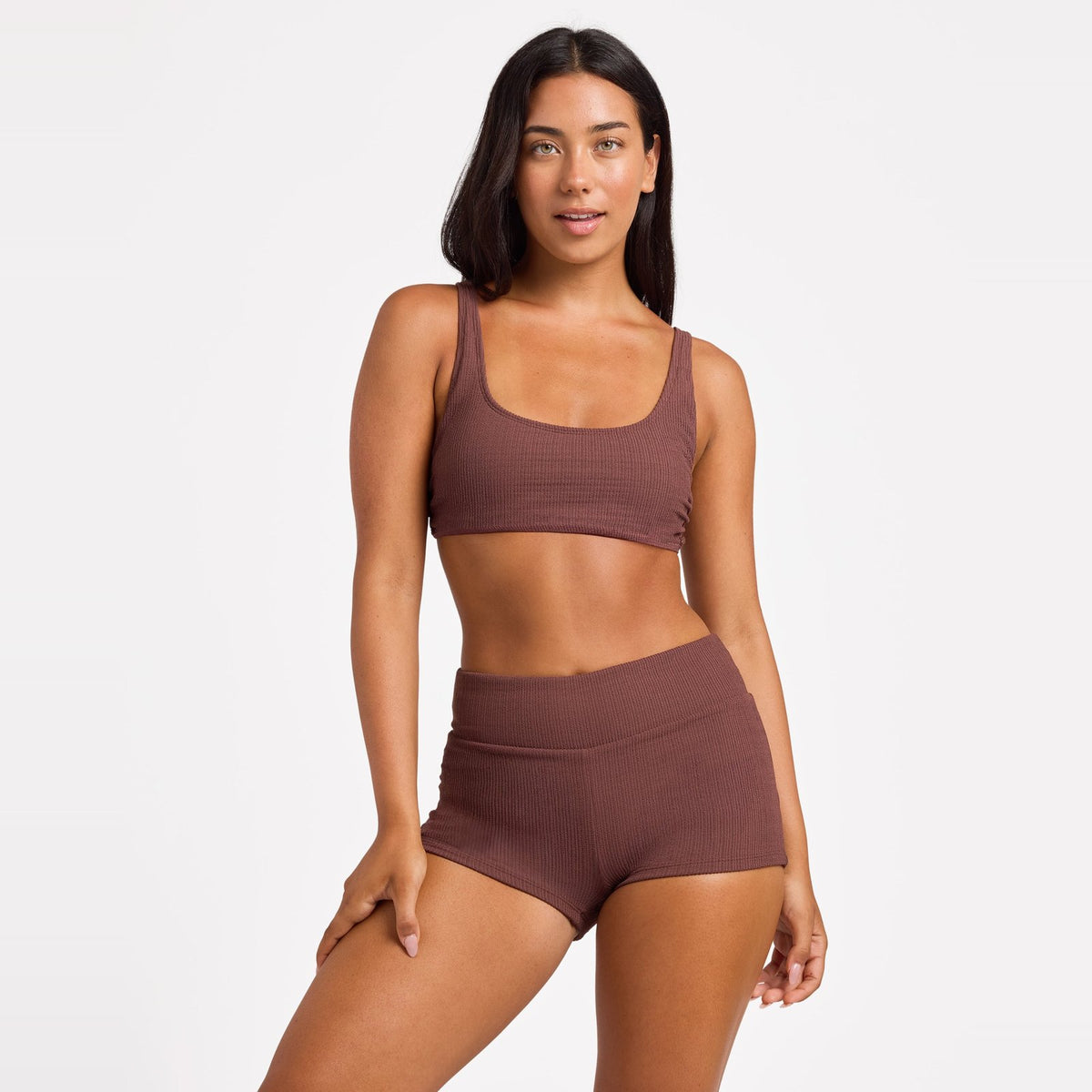 Womens Love Boyleg Bikini Bottom Java - Image 1