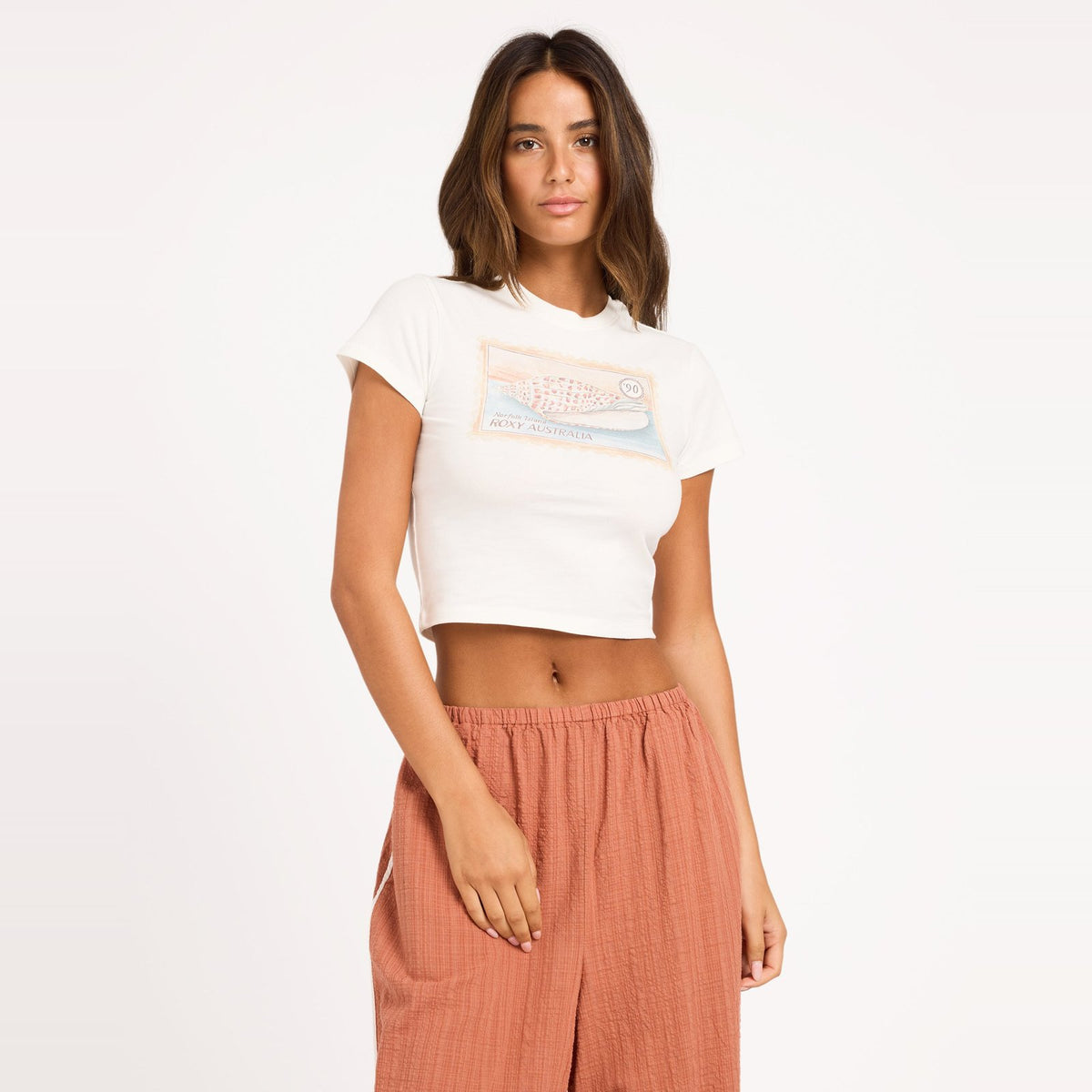 Womens Stowaway Baby T Shirt Cloud Dancer - Image 1