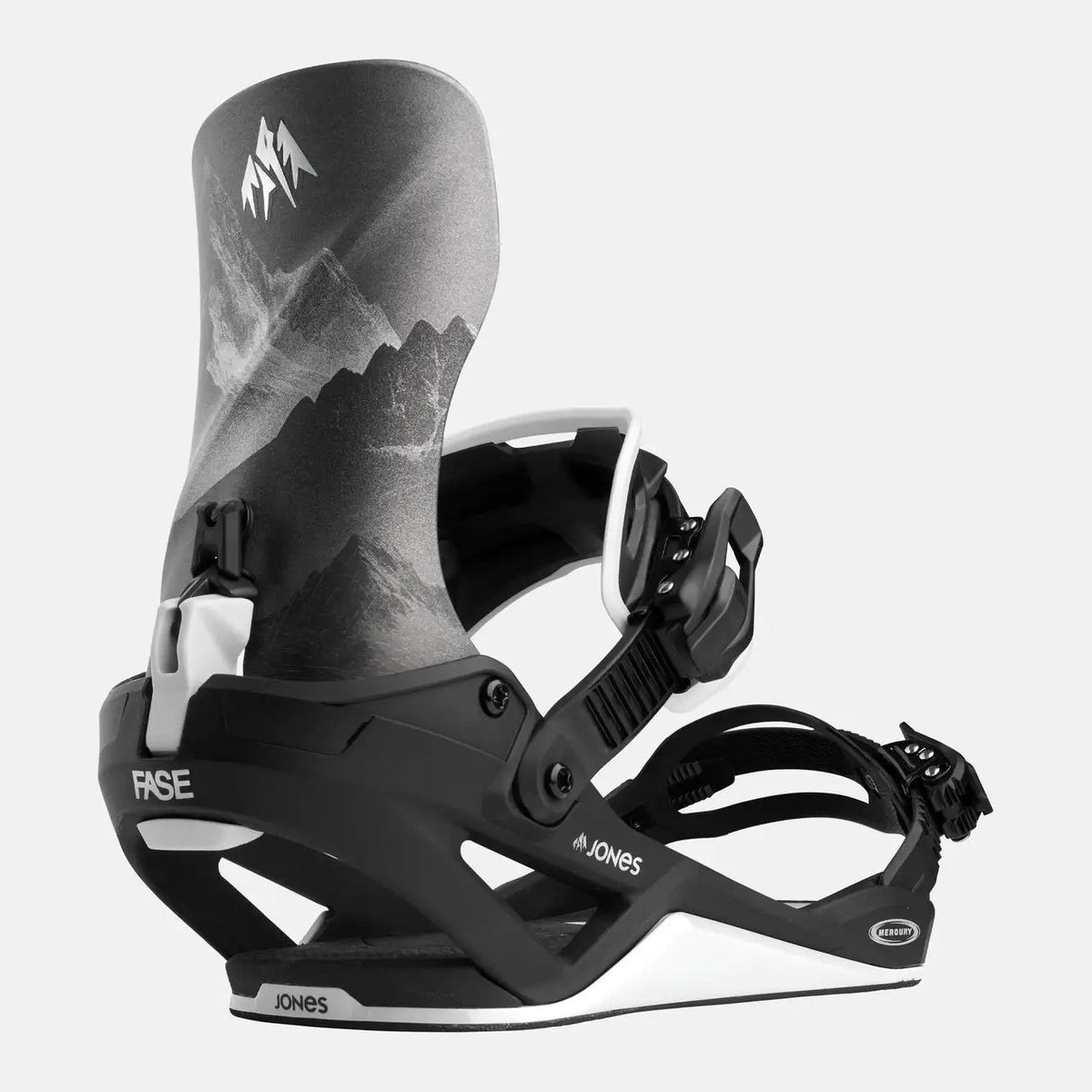 Mens Mercury FASE Snowboard Bindings Black / Silver - Image 1