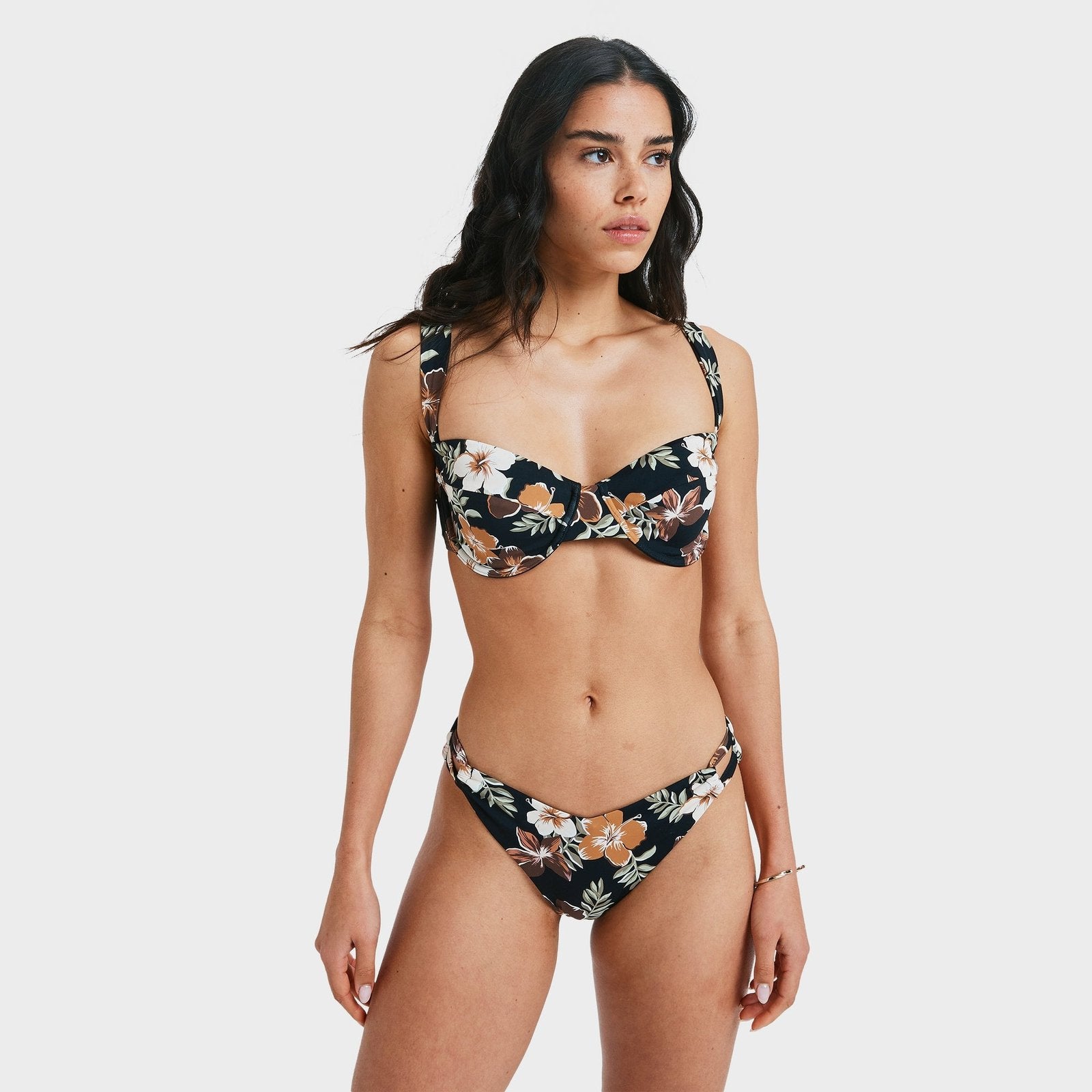 Womens Nostalgic Feels Bikini Top Almond Tropical Feels - Image 1