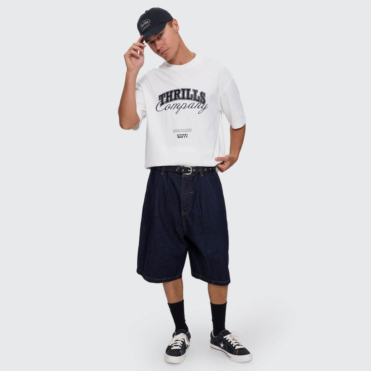 Spiraling Box Crop Tee Dirty White - Image 10