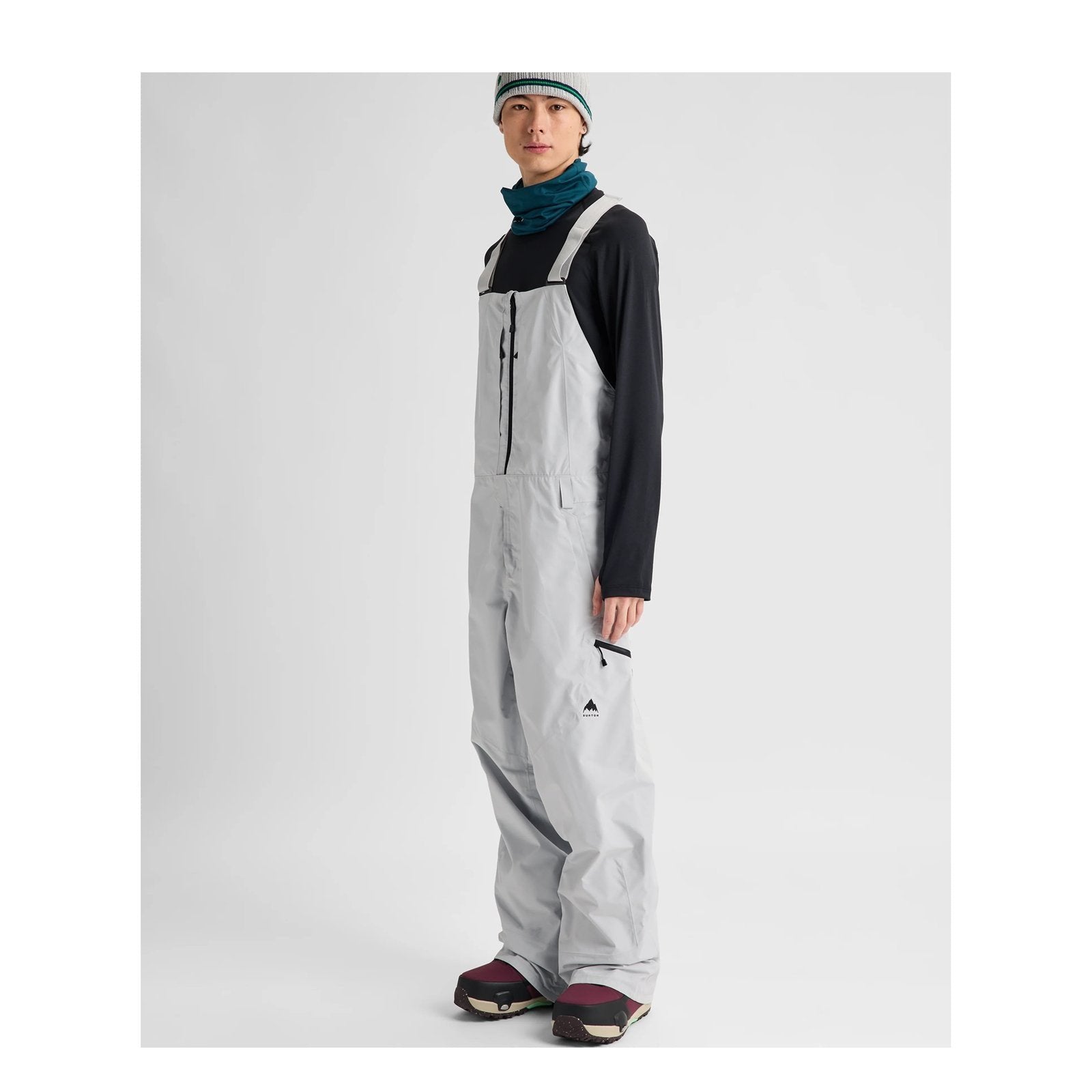Mens Reserve Gore-Tex 2L Bib Pants Gray Cloud - Image 10
