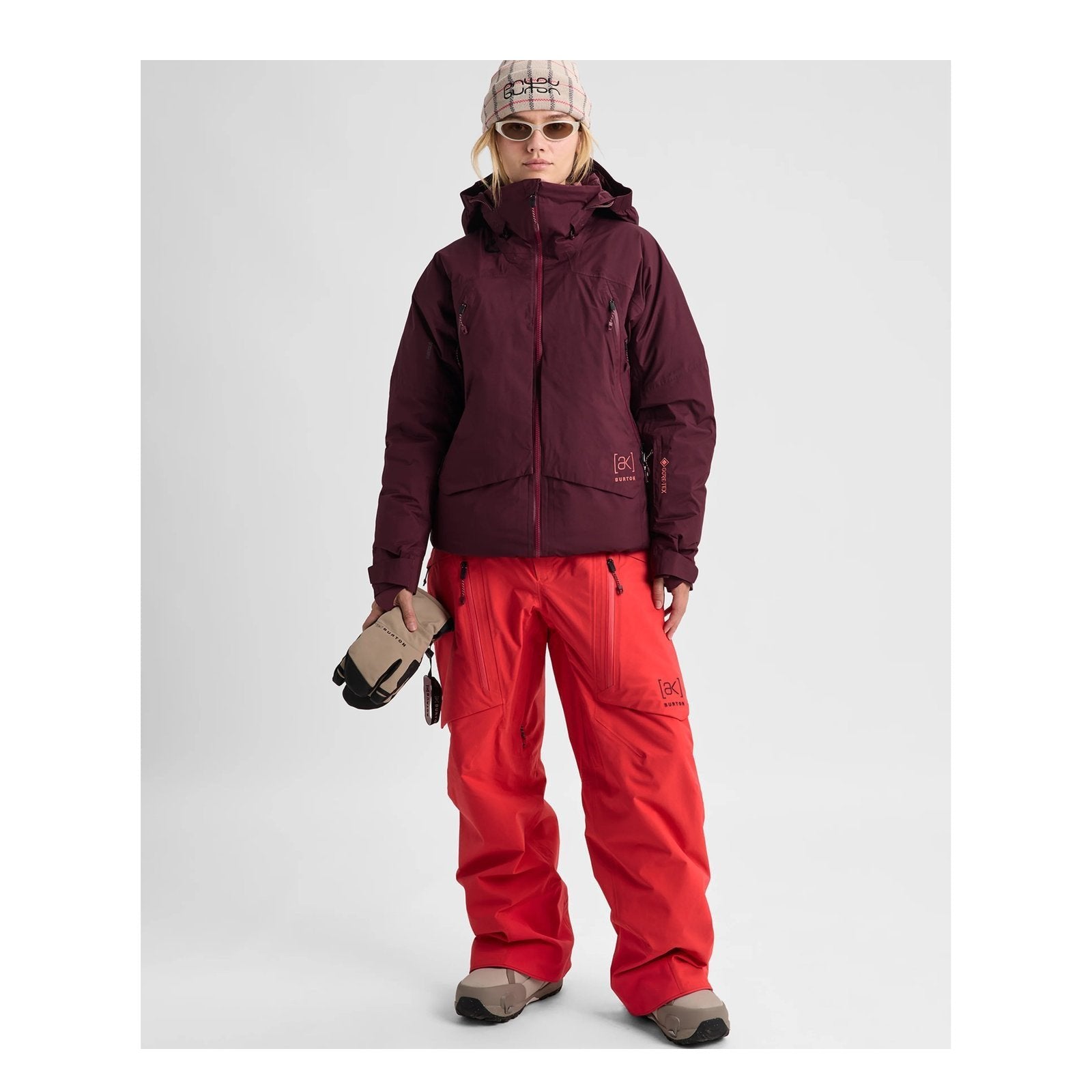 Womens [Ak] Swash Down Insulated Gore-Tex 2L Jacket Rum Raisin - Image 10