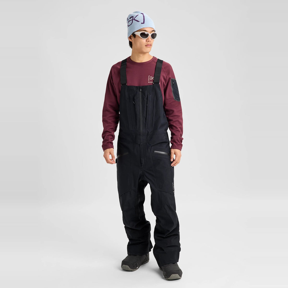 Mens [Ak] Freebird Gore‑Tex 3L Stretch Bib Pants True Black - Image 10