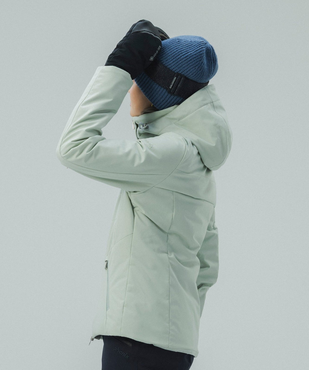 Womens Soft Frame Jacket Mist Green - Image 10