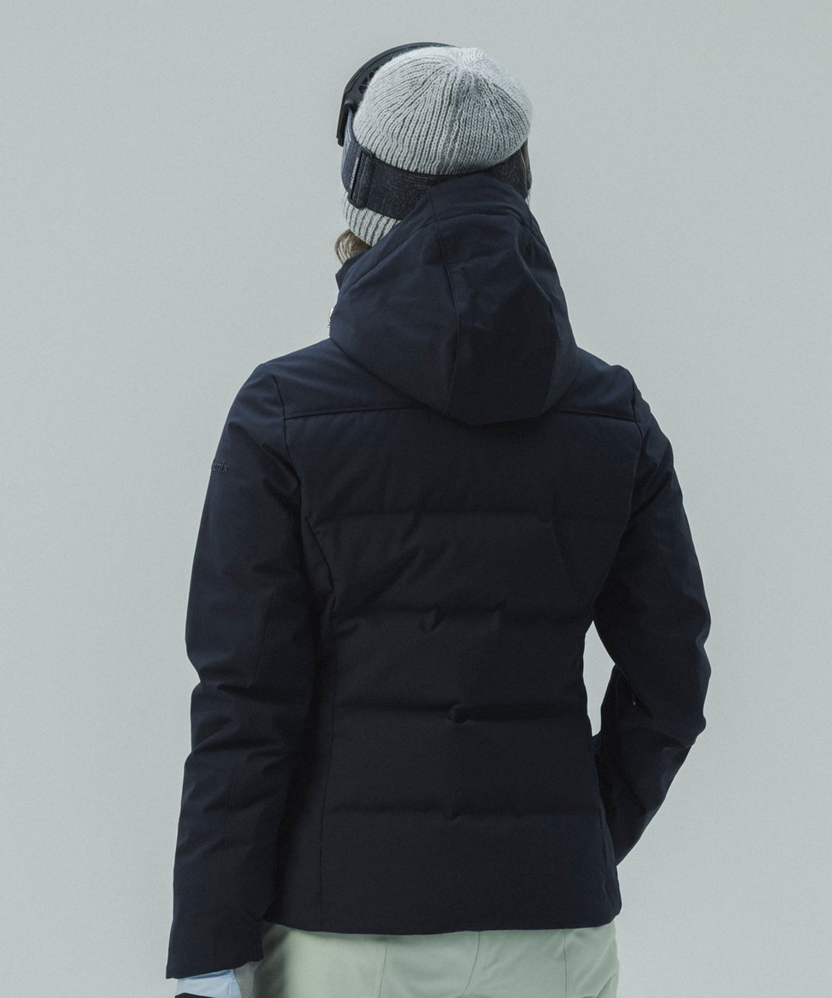 Womens Seamless Down Jacket Dark Navy - Image 10
