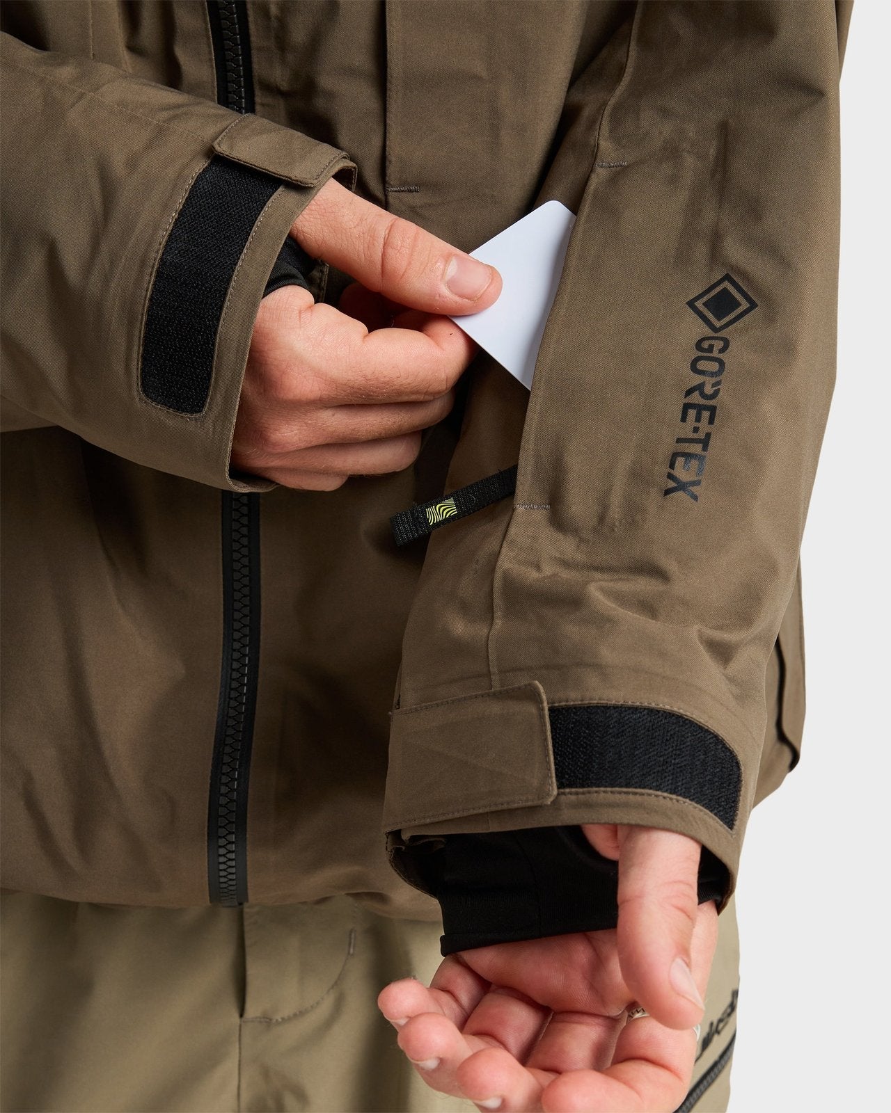 Mens Forever Stretch Gore-Tex Snow Jacket Canteen - Image 10