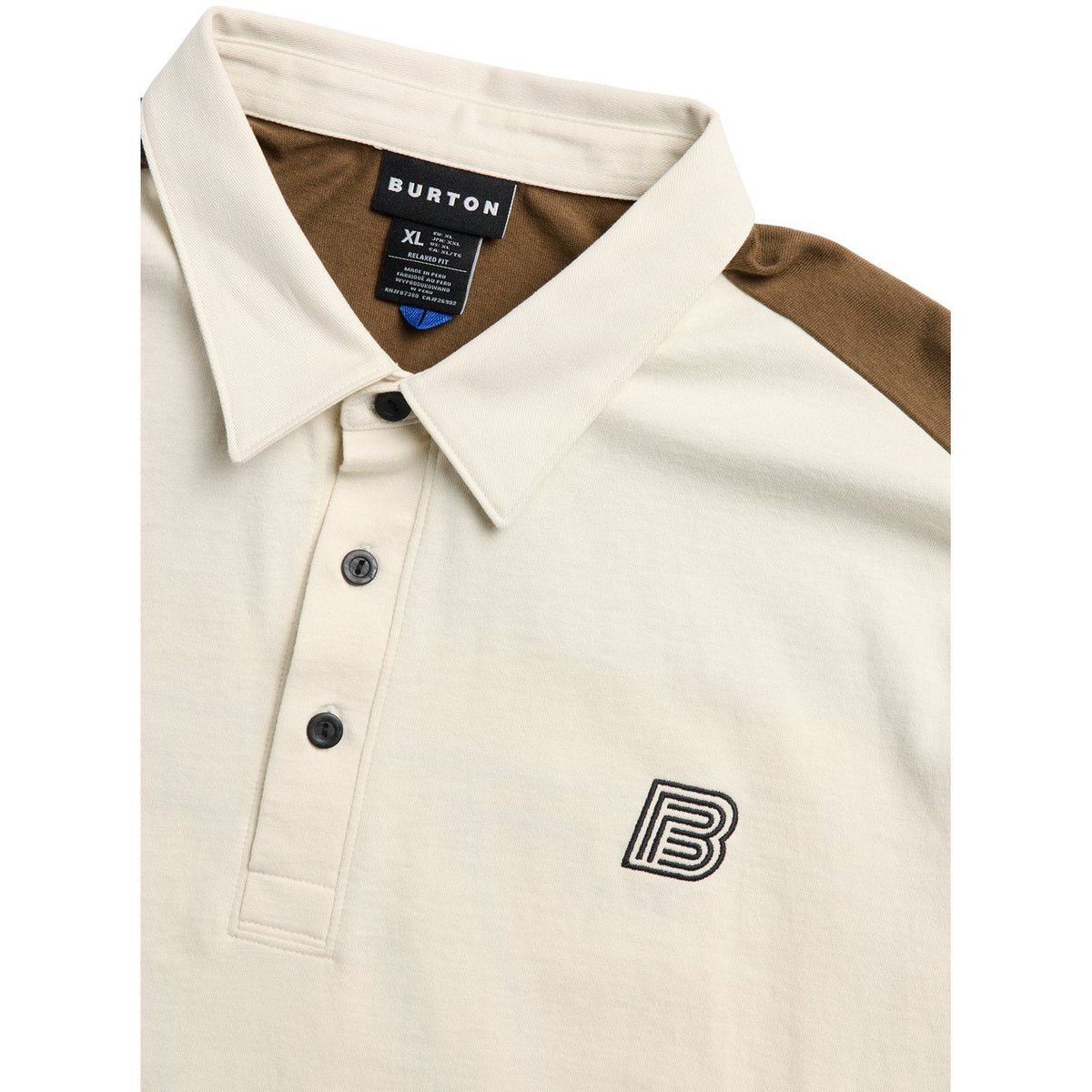 Mens Rugby Shirt Lunar Sand/Earth Ship Brown - Image 10