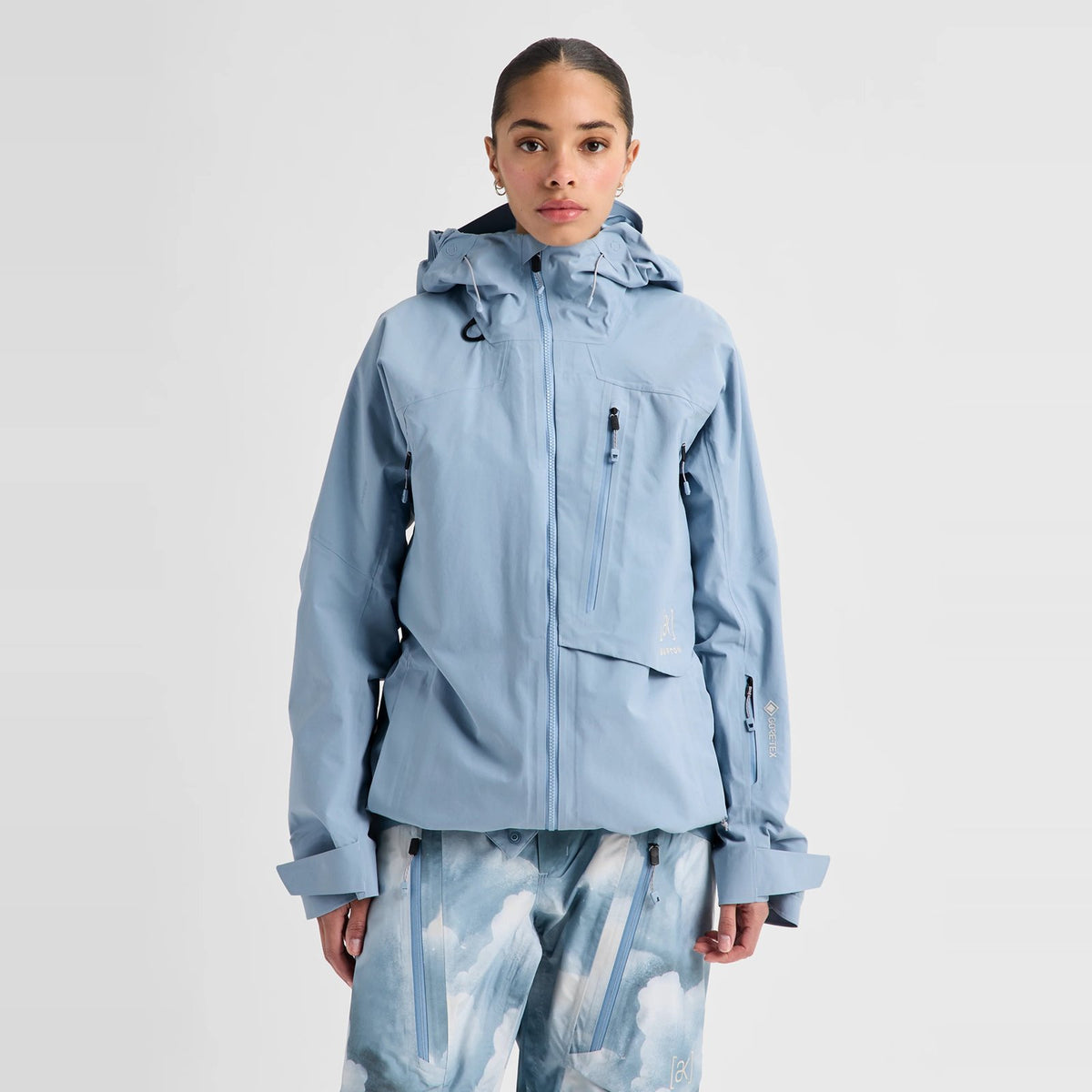 Womens [Ak] Cyclic Gore-Tex 2L Jacket Airstream Blue - Image 11