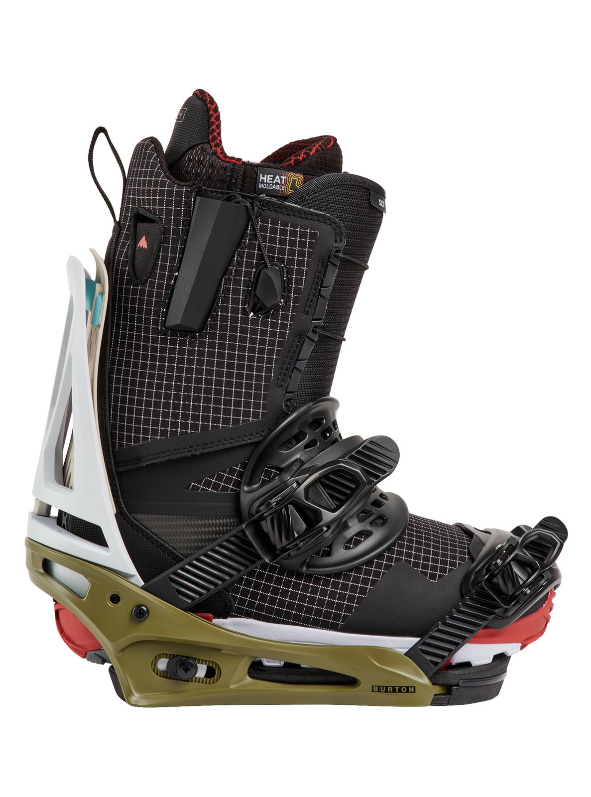 Mens Genesis Re:Flex Snowboard Bindings White / Dried Moss - Image 11