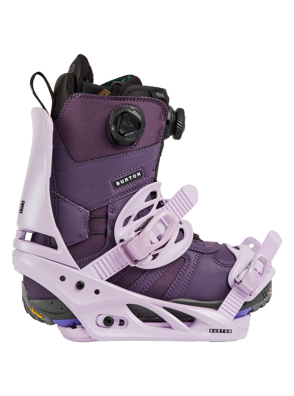 Womens Lexa Re:Flex Snowboard Bindings Moondust Purple - Image 11