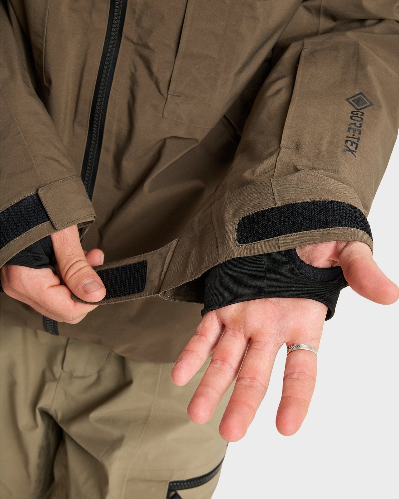 Mens Forever Stretch Gore-Tex Snow Jacket Canteen - Image 11