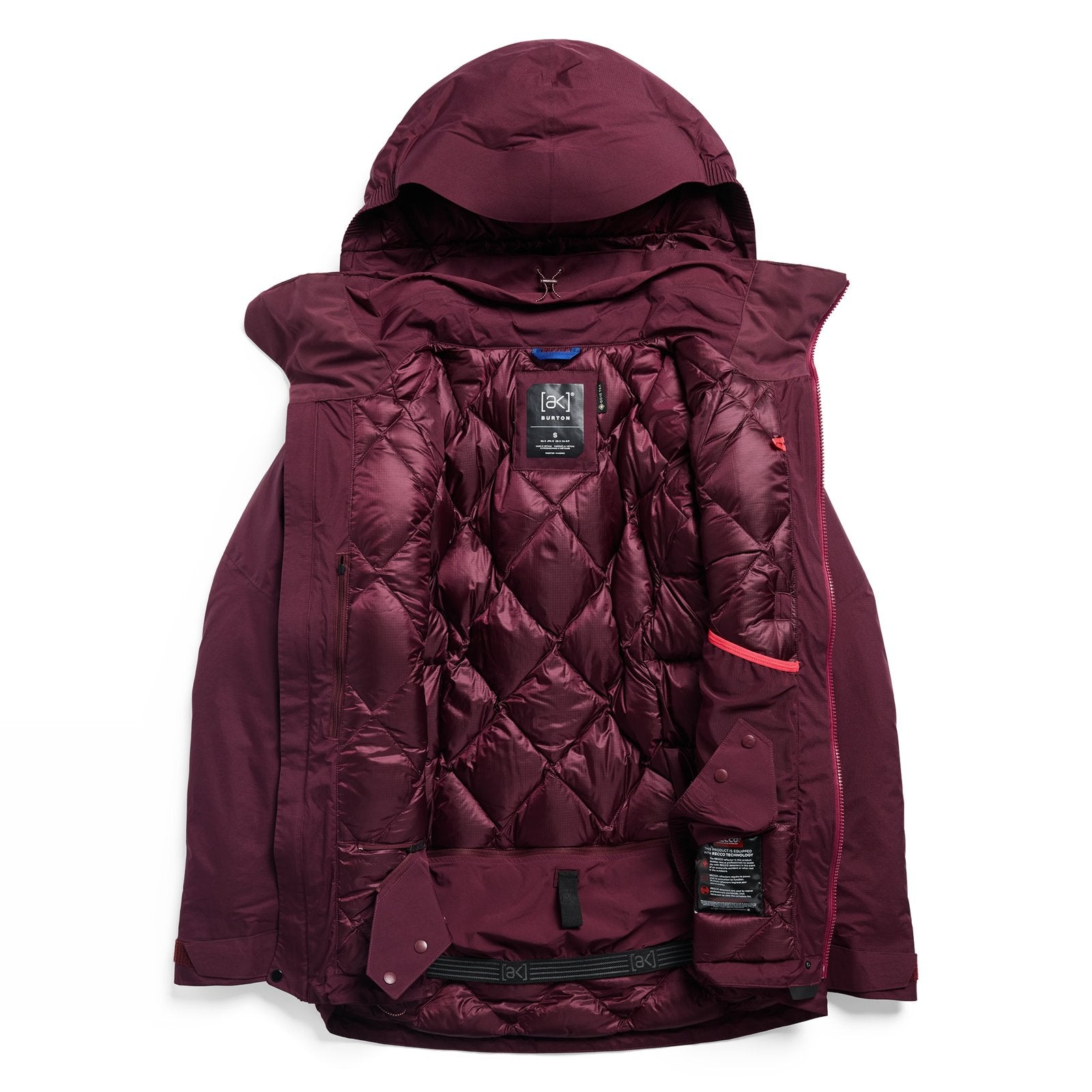 Womens [Ak] Swash Down Insulated Gore-Tex 2L Jacket Rum Raisin - Image 11