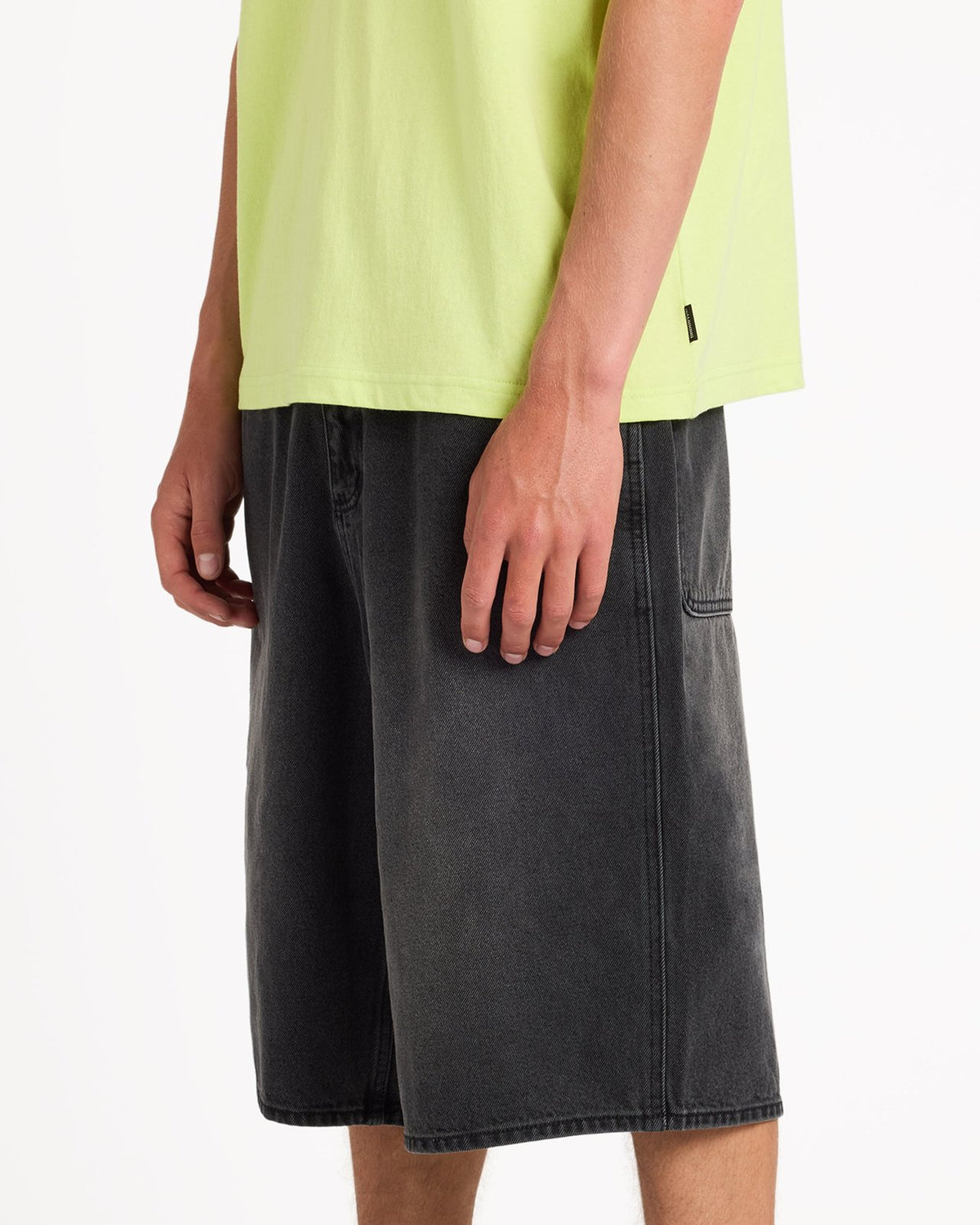 Mens Spec 73 Baggy Denim 23" Black - Image 11