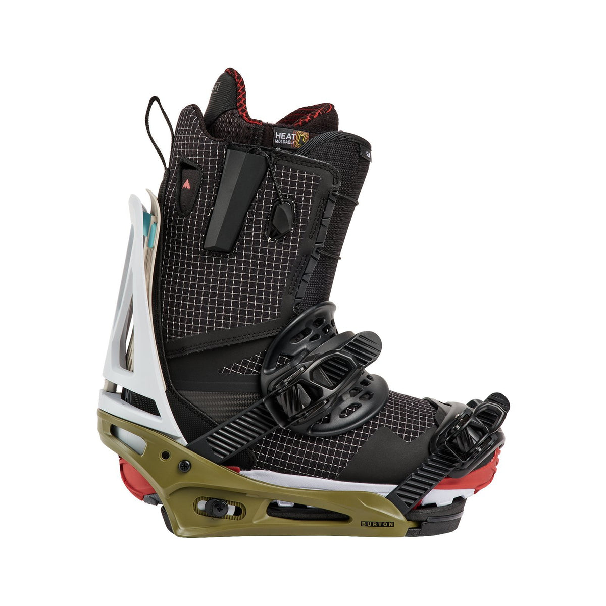 Mens Genesis Re:Flex Snowboard Bindings White / Dried Moss - Image 11